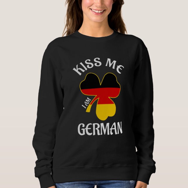 St Patricks Day Kiss Me Ich Bin Deutscher Saint Pa T Shirt (Framsida)