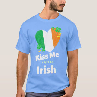 St patricks day Kiss Me, jag kanske är Irish Färg T Shirt