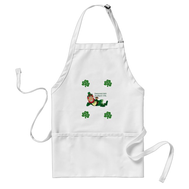 St. Patrick's Day Kitchen Apron Förkläde (Framsidan)