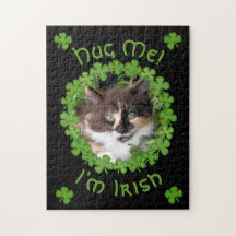 St. Patrick's Day Kitten Hug