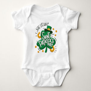 St. Patrick's Day Klöver Baby först T Shirt