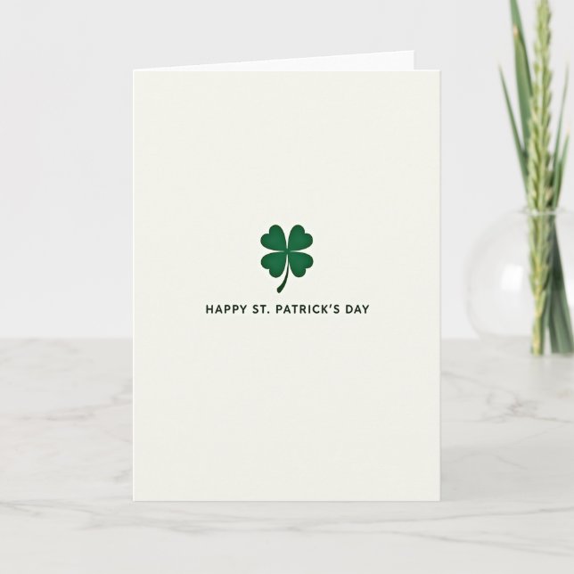St Patricks Day Klöver Konst Kort (Framsida)