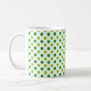 St. Patrick's Day Klöver Lämnar Mönster-54601 Kaffemugg
