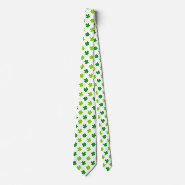 St. Patrick's Day Klöver Lämnar Mönster-54601 Slips (Framsida)