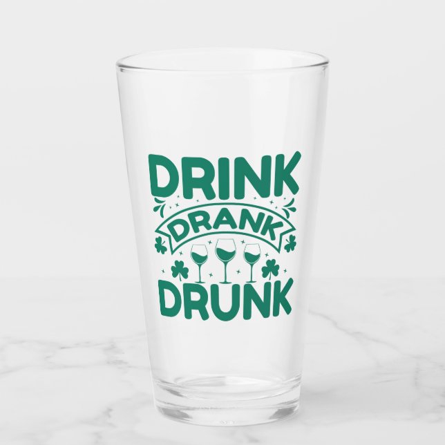St patrick's day Klöver och citat Glaskopp (Framsida)