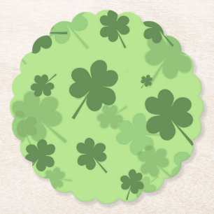 St. Patrick's Day Klöver Papper Underlägg
