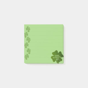 St. Patricks Day Klöver  Post-it Block