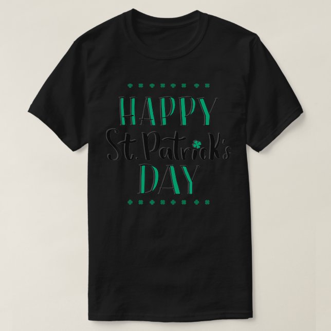 St patricks day Klöver Saint patrick Lucky Irish p T Shirt (Design framsida)