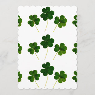 st patricks day klöver schamprock bröllopsinbjudan inbjudningar