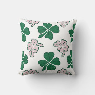 St. Patrick's day Klöver Shamrock Teckning Mönster Kudde