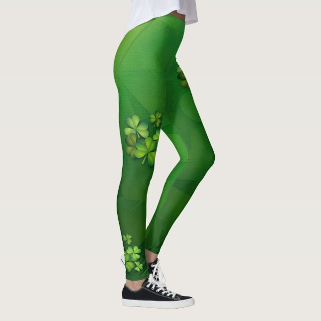 St patrick's day - klöver/Shamrocks Leggings (Höger)