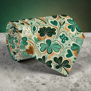 St. Patrick's Day-klöver skräddarsydd slips