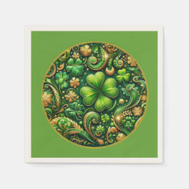St. Patrick's Day Klöverdesign  Pappersservett