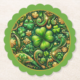 St. Patrick's Day Klöverdesign  Underlägg Papper