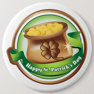 St patrick's day-knapp/Klöver Knapp