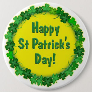 st patrick's day-knapp/Klöver Knapp