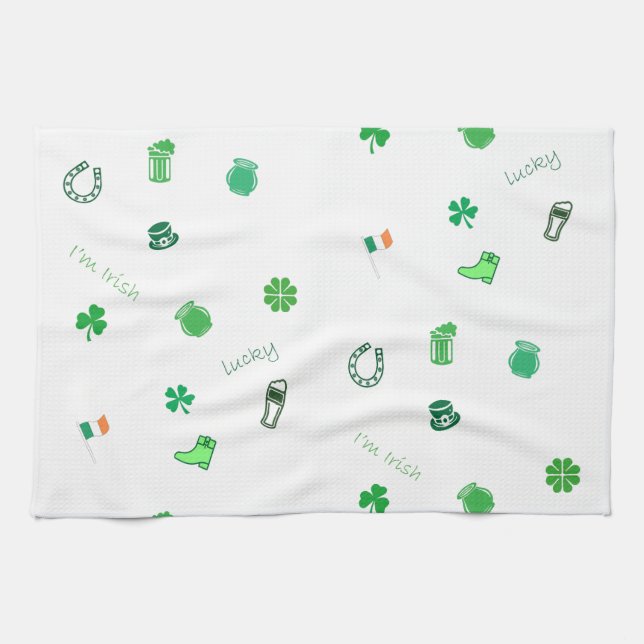 St. Patrick's Day Kökshandduk (Horisontell)