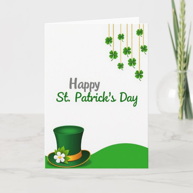 St Patricks Day Konstkort Kort (Framsida)