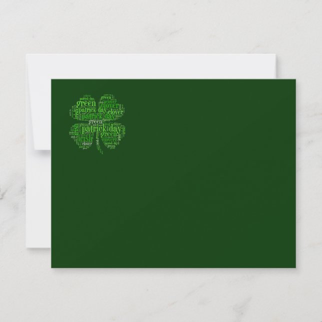 St. Patrick's Day Kort (Framsida)