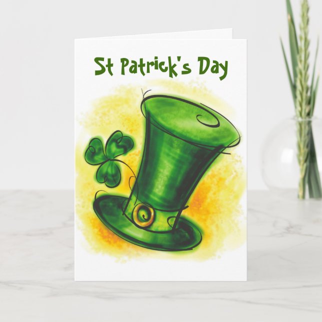St patrick's day kort (Framsida)