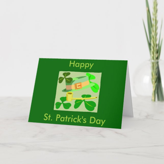 St. Patrick's Day Kort (Framsida)