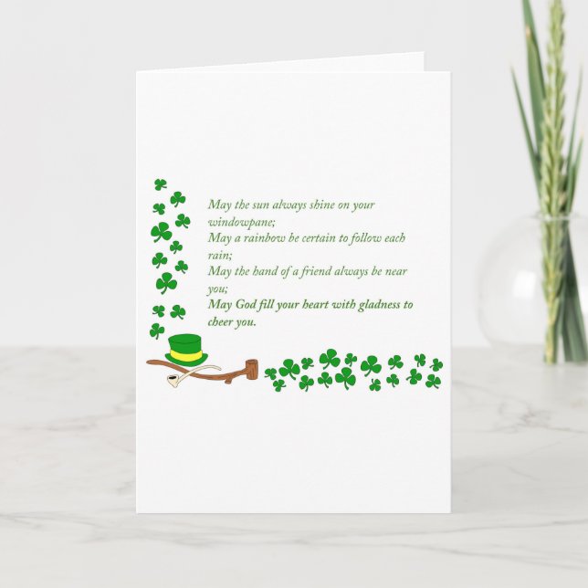 St patrick's day, kort (Framsida)