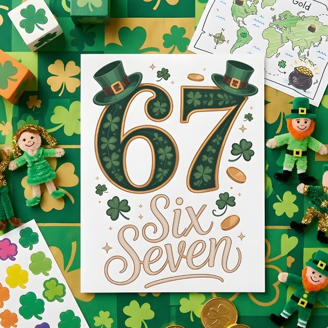 St Patrick's Day-kort 67 Meme Barn Julkort (Skapare uppladdad)