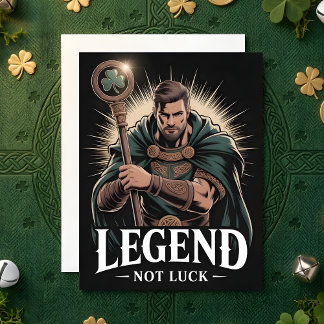 St Patrick's Day-kort Celesisk legend Julkort