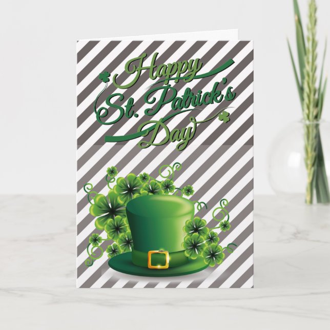 St patrick's day-kort för hälsning kort (Framsida)