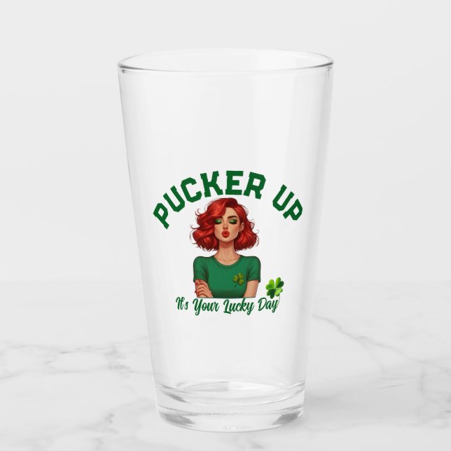 St. Patrick's Day Krångla till det, det är din lyc Glaskopp (Framsida)