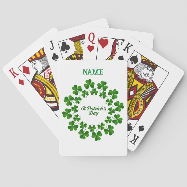 St Patrick's Day Krans Thunder_Cove Casinokort (Baksidan)