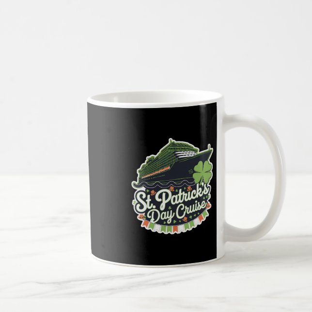 St Patrick's Day Kryssningsfartyg Kryssning Shamro Kaffemugg (Höger)