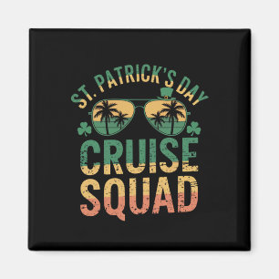 St Patrick's Day Kryssningsgäng Rollig Familj Matc Magnet