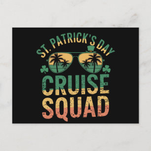 St Patrick's Day Kryssningsgäng Rollig Familj Matc Vykort