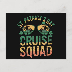 St Patrick's Day Kryssningsgäng Rollig Familj Matc Vykort