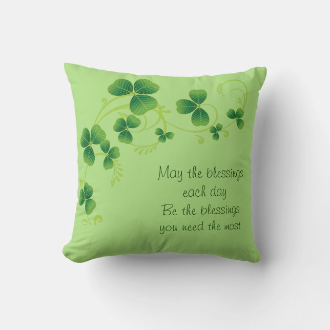 St. Patrick's Day Kudde - Må Bönen Vara (Framsida)