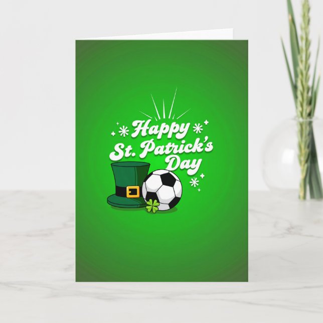 St Patricks Day Kul Tidkort Kort (Framsida)