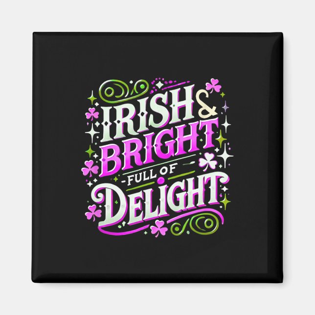 St Patricks Day Kvinnor Shamrock Saint Patricks Da Magnet (Framsidan)