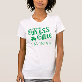 St. Patricks Day Kyss Mig Damtröja T Shirt