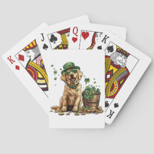 St. Patrick's Day Labrador Retriever Hund Casinokort