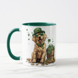 St. Patrick's Day Labrador Retriever Hund Mugg
