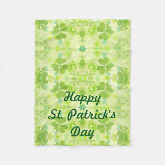 St patrick's day lap Blanket för rullstol Fleecefilt