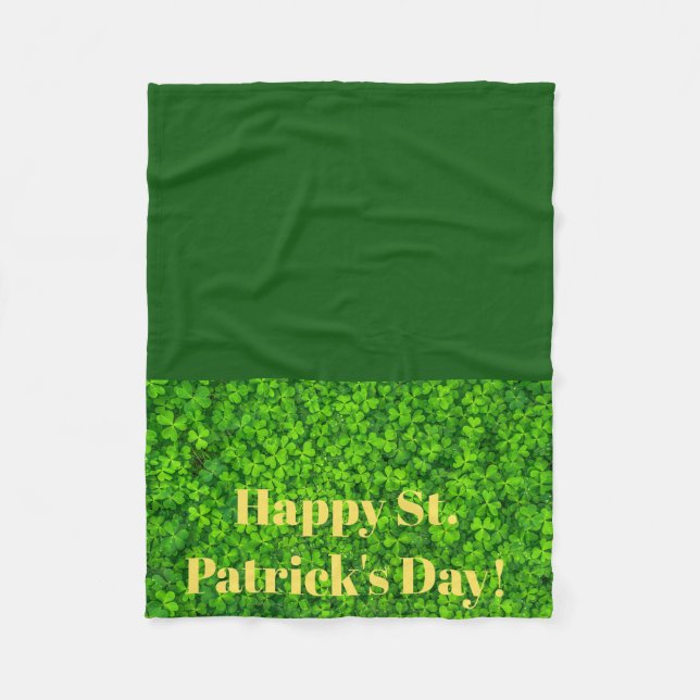St patricks day lap Blanket för rullstol Fleecefilt (Framsidan)