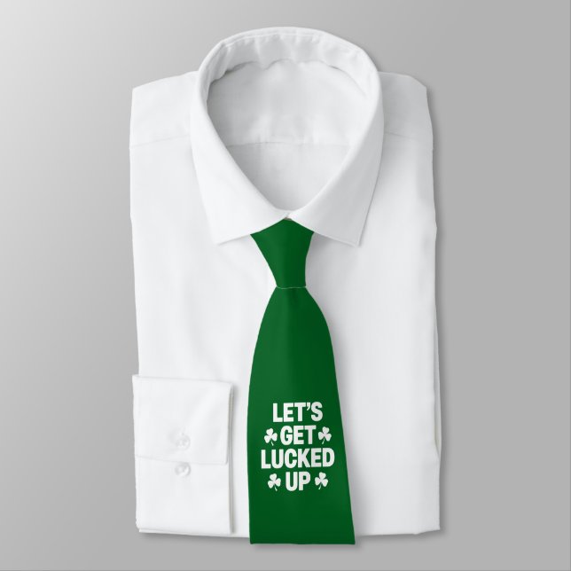 St Patrick's Day Låt oss bli turade upp irländska  Slips (Bunden)