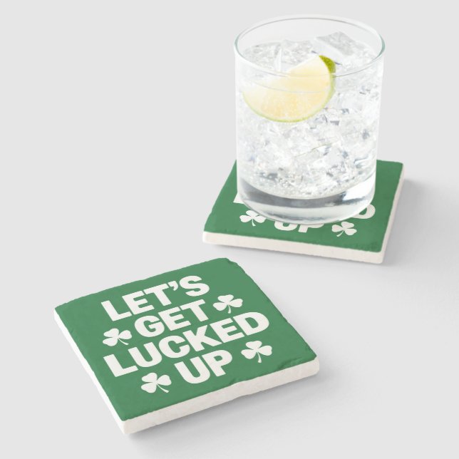 St Patrick's Day Låt oss bli turade upp irländska  Stenunderlägg (Sidan)