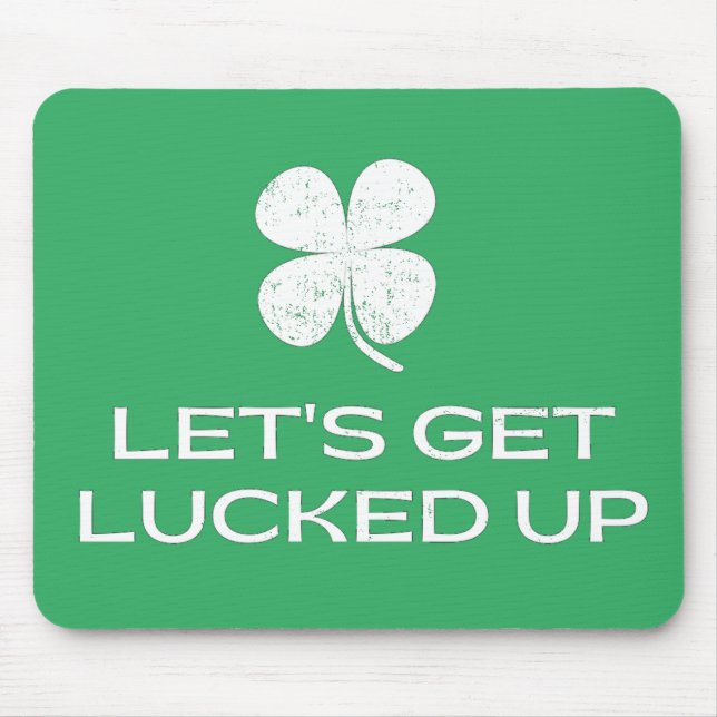 St. Patrick's Day Låt oss upp dig Musmatta (Framsidan)