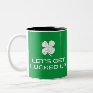 St. Patrick's Day Låt oss upp dig Två-Tonad Mugg