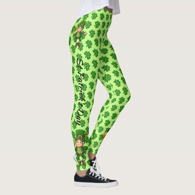 St patrick's day Leggings Saint patrick Byxor St. (Höger)