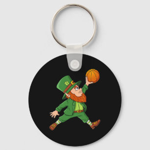 St patricks day Leprechaun Basketball Lucky Boys G Nyckelring