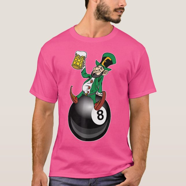 St patrick's day Leprechaun Beer Bassäng Player Bi T Shirt (Framsida)